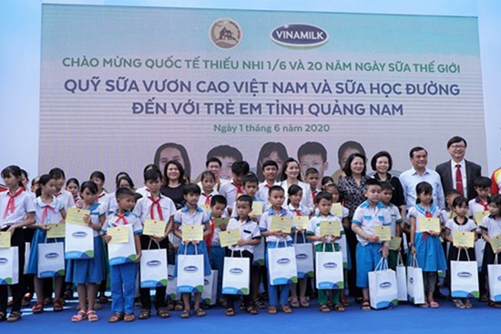 Quảng Nam chính thức triển khai chương trình Sữa học đường