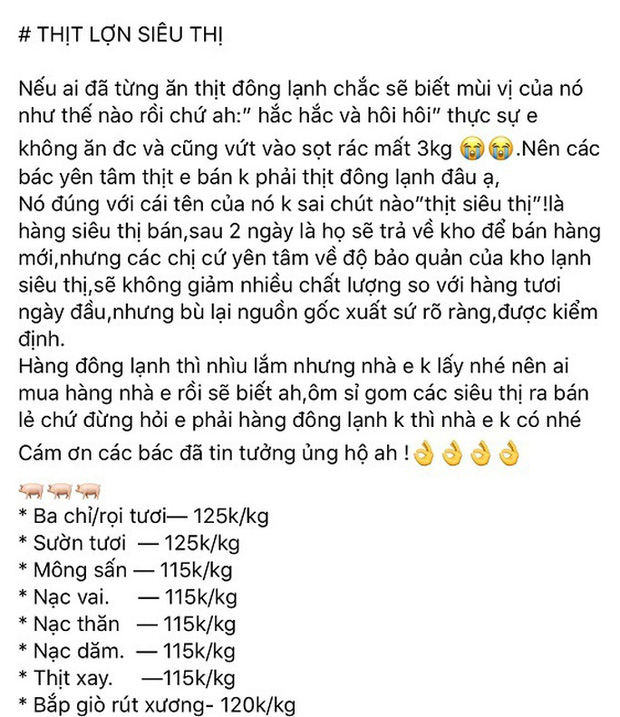 Mù mờ nguồn gốc thịt siêu thị giá siêu rẻ bán trên mạng xã hội-1