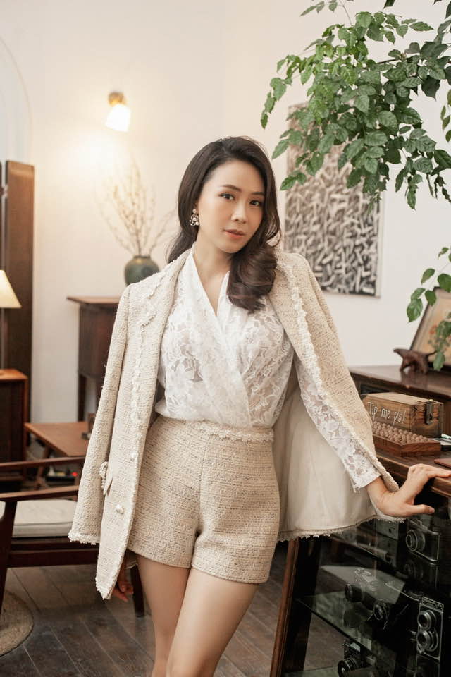 Hồng Diễm lên phim thì ăn vận nhạt nhòa nhưng ngoài đời lại có cả kho bí kíp ăn diện vừa đẹp vừa mát cho nàng công sở-5