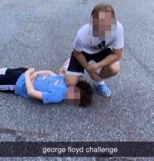 Bị bắt, đuổi học vì trào lưu chụp ảnh bắt chước vụ George Floyd-1