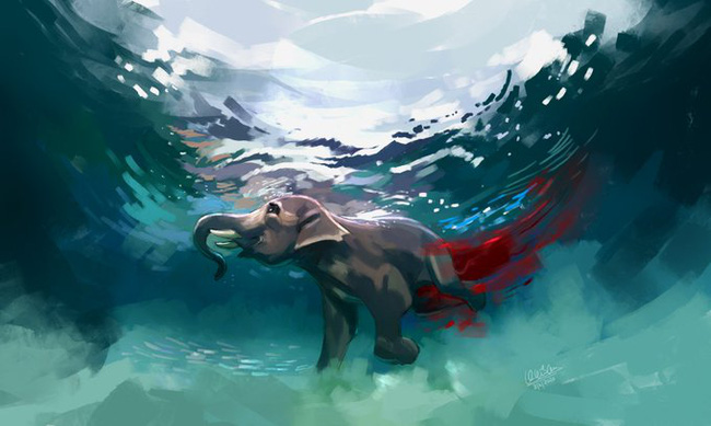 Vụ voi mẹ mang thai chết tức tưởi vì ăn phải dứa nhồi pháo nổ: Những bức tranh tưởng niệm chứa đựng nỗi đau khiến thế giới phải suy ngẫm-4