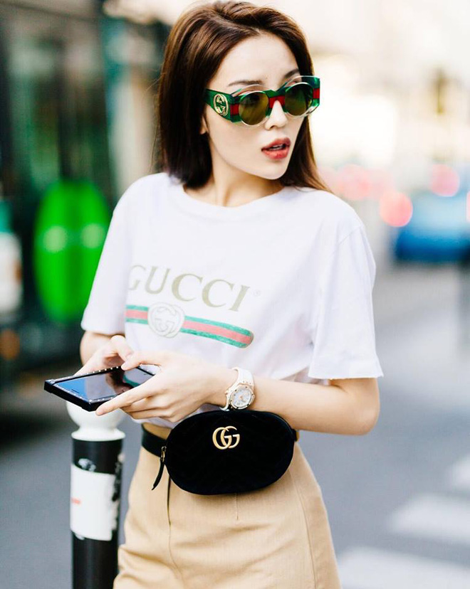 Trước danh sách dài dằng dặc các người đẹp Vbiz diện túi Gucci, MC Mai Ngọc lại một mình một kiểu lên đồ chẳng giống ai-4
