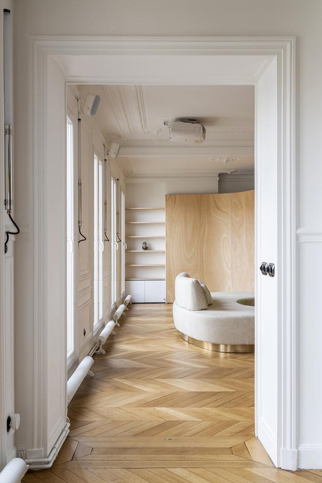 Căn hộ 130m2 với tuyệt chiêu xây tường cong uyển chuyển như dải ruy băng-5