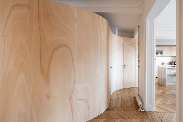 Căn hộ 130m2 với tuyệt chiêu xây tường cong uyển chuyển như dải ruy băng-6