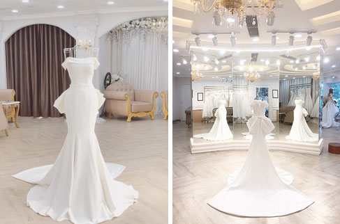 Điểm 10 hoàn mỹ dành dành cho bộ váy cưới của vợ Công Phượng: Thiết kế trễ vai nhẹ nhàng, nhưng bất ngờ nhất là giá thuê 35 triệu-4