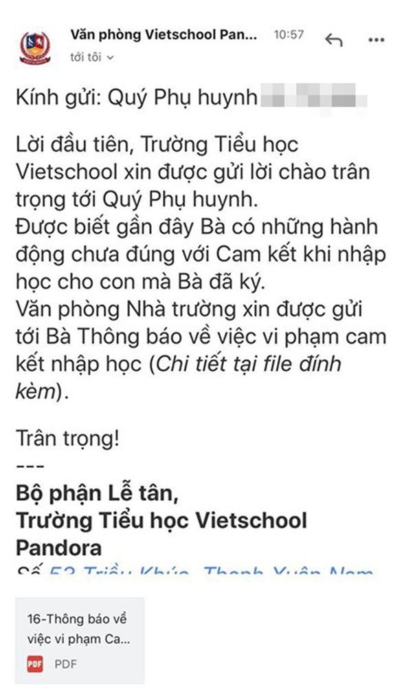 Phụ huynh một trường tiểu học ở Hà Nội tố bị trường gửi email cảnh cáo sau khi phản đối chính sách học phí mùa dịch-4