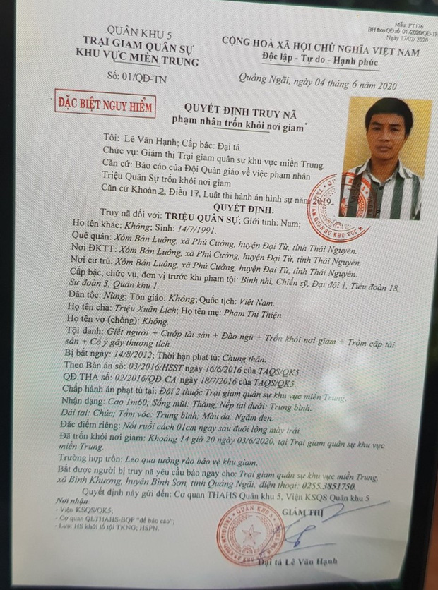 Lý lịch bất hảo và tội ác của Triệu Quân Sự, tên phạm nhân đặc biệt nguy hiểm đã 2 lần vượt ngục-5
