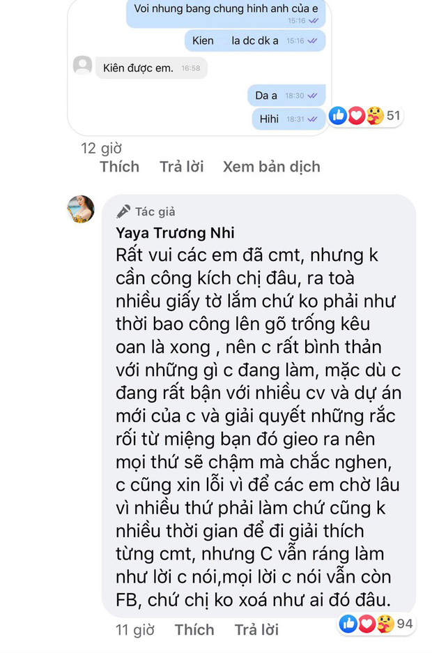 Yaya Trương Nhi đang chuẩn bị giấy tờ, quyết tâm kiện Ngân 98 tới cùng sau khi bị thách thức: Chị nói là chị làm-2