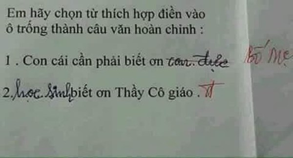 Cười chảy nước mắt với bài tập tiếng Việt của học sinh tiểu học, toàn những gương mặt vàng trong làng múa bút đặt câu-5