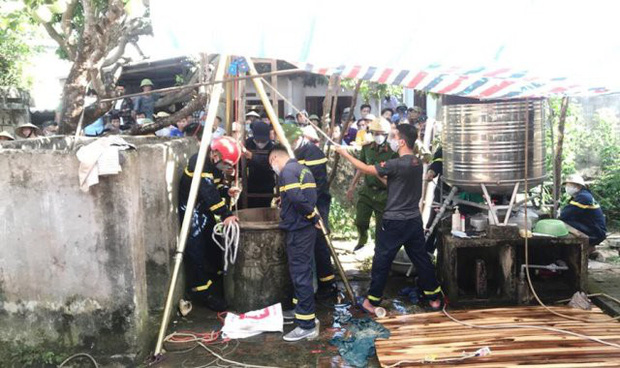 Phát hiện hai bố con tử vong bất thường dưới giếng-1