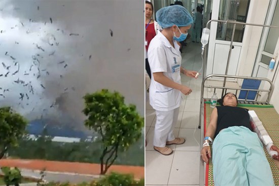 Lốc xoáy kinh hoàng ở Vĩnh Phúc, 3 người tử vong, khoảng 20 người bị thương nhập viện