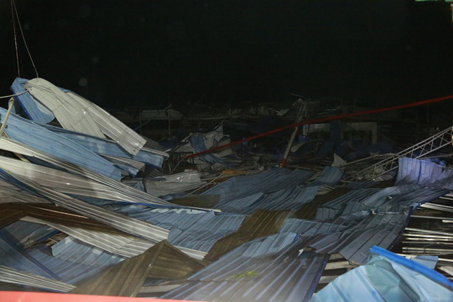 Hiện trường vụ sập nhà xưởng ở Vĩnh Phúc làm 3 người chết, 18 người bị thương-1
