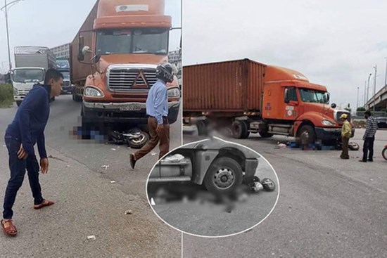 Xe đầu kéo va chạm xe đạp điện, hai nữ sinh lớp 10 tử vong thương tâm ở Bắc Giang