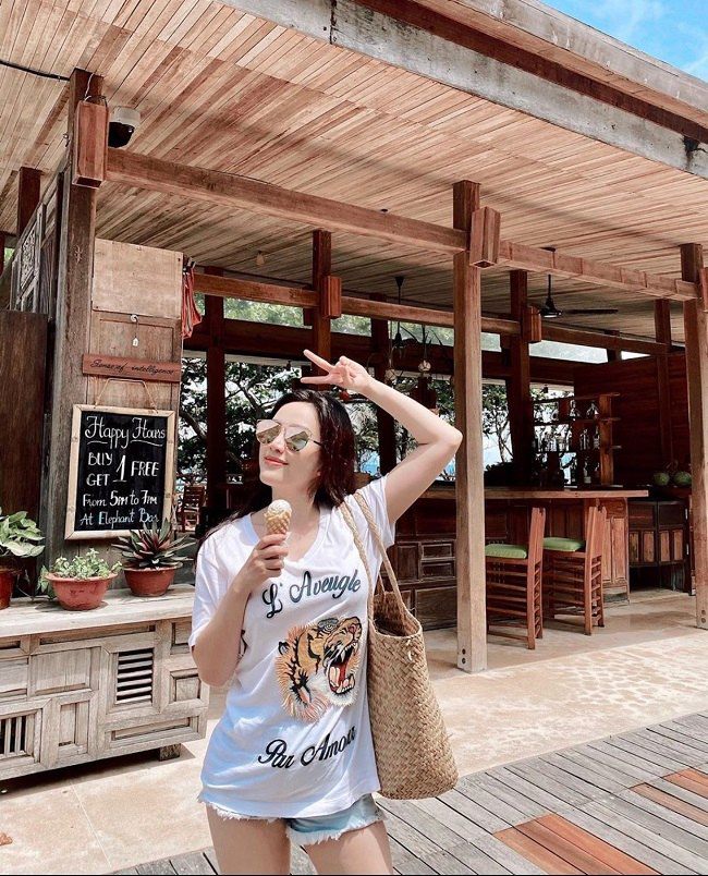 Từ ngày có chồng, Bảo Thy ngày càng ăn mặc trẻ trung hơn trước-6