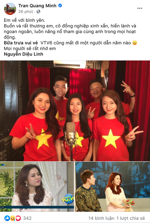 Đồng nghiệp ở VTV và các đài truyền hình xót xa khi nghe tin MC Diệu Linh qua đời: Sẽ không còn đau khổ em nhé”-5