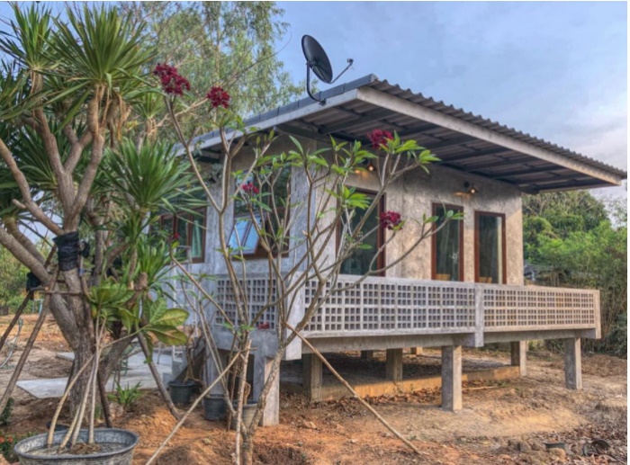 Nhà cấp 4 với thiết kế tường xi măng đơn giản khiến ai cũng ngỡ ngàng khi biết giá thi công hoàn thiện-1