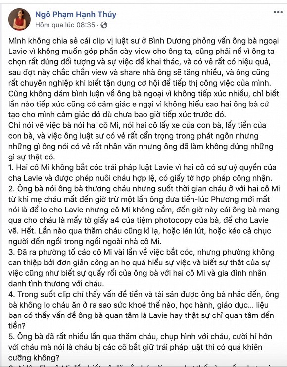 Ốc Thanh Vân, Xuân Lan đồng loạt đứng về phía bảo mẫu của Mai Phương: Lạy trời cho Lavie được an toàn và hai bạn Mi được bình yên-1