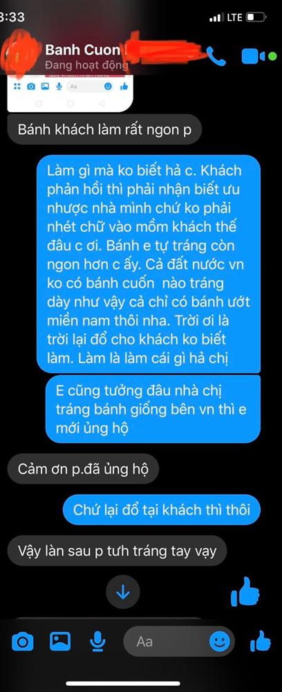 Đặt mua bánh cuốn qua mạng, khách hàng nhận về thứ bánh không biết gọi là gì, đáng nói nhất là màn tranh cãi cực gắt giữa 2 bên-5