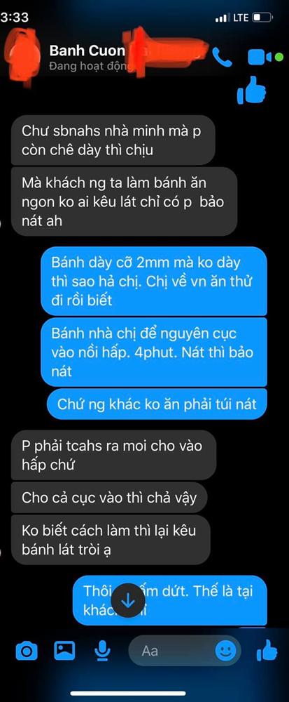 Đặt mua bánh cuốn qua mạng, khách hàng nhận về thứ bánh không biết gọi là gì, đáng nói nhất là màn tranh cãi cực gắt giữa 2 bên-6