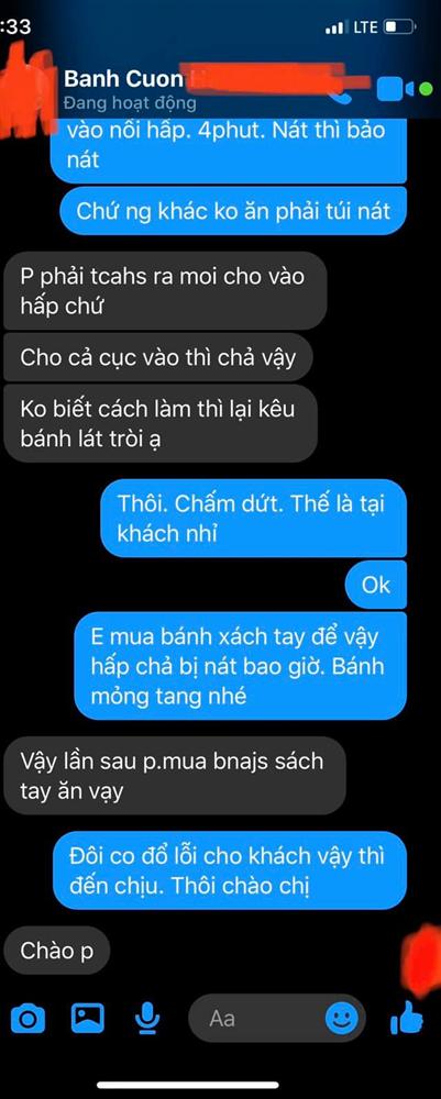 Đặt mua bánh cuốn qua mạng, khách hàng nhận về thứ bánh không biết gọi là gì, đáng nói nhất là màn tranh cãi cực gắt giữa 2 bên-7