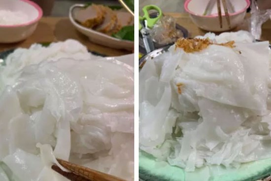 Đặt mua bánh cuốn qua mạng, khách hàng nhận về thứ bánh