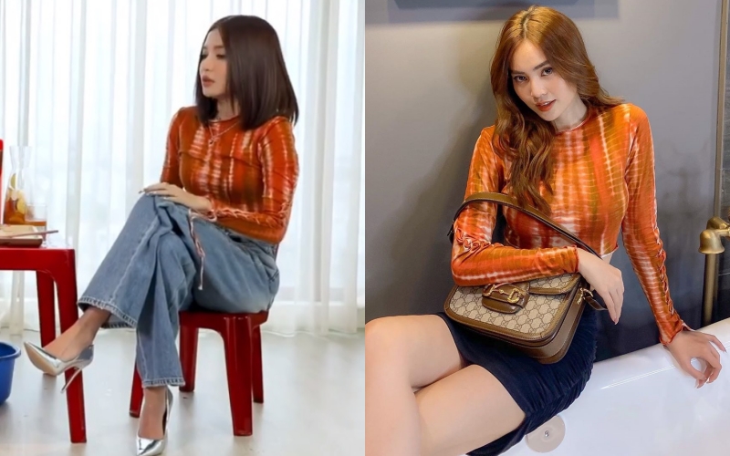Cùng diện áo crop top nhưng Bích Phương ngầu hơn hẳn Ninh Dương Lan Ngọc nhờ bộ vuốt màu bạc-6