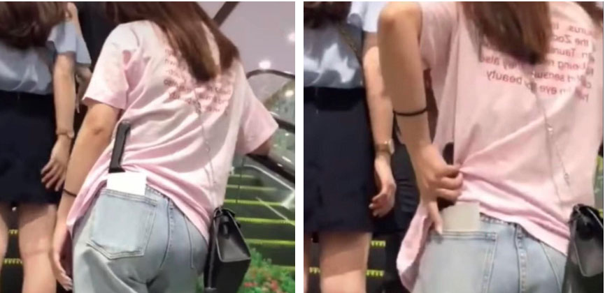 Tưởng cô gái trẻ cầm con dao phay đút túi phòng thân khi đi siêu thị, đến khi rút ra ai nấy đều... ngỡ ngàng-2