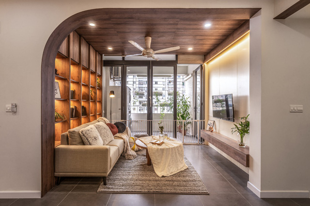 Căn hộ bo tròn hoàn thiện trong một tháng-3