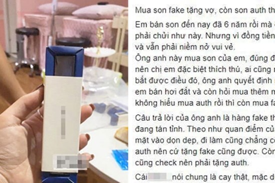 Chồng mua son fake tặng vợ, son auth tặng bồ: Lý do phía sau khiến người bán hàng cũng phải tức thay