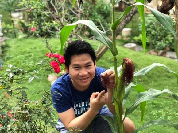 Khu vườn trong hai căn biệt thự của Ông hoàng nhạc đỏ Trọng Tấn-17