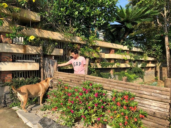 Khu vườn trong hai căn biệt thự của Ông hoàng nhạc đỏ Trọng Tấn-29