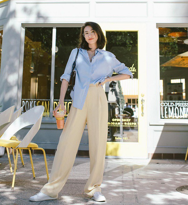 Với một chiếc áo sơ mi, nàng công sở vẫn mặc đẹp suốt cả tuần nhờ 7 công thức này-23