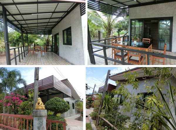 Ngôi nhà cấp 4 xây dựng đơn giản nhưng sở hữu khoảng sân rộng đủ để ngắm trọn vẻ đẹp xanh tươi của thiên nhiên xung quanh-2