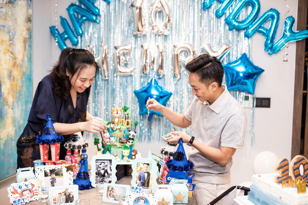 Cường Đô la và vợ cùng tổ chức sinh nhật cho Subeo, vòng 2 đã lớn rõ của Đàm Thu Trang gây chú ý-3