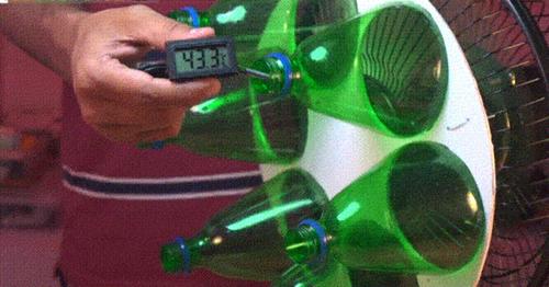 Học người nước ngoài chế điều hòa từ vỏ chai, gắn cửa sổ giúp giảm 5 độ-1