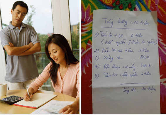 Bảng chi tiêu của cặp vợ chồng tổng lương 10 triệu, tháng nào cũng phải co kéo, chị em chỉ ngay ra 1 khoản bất hợp lý cần điều chỉnh ngay lập tức-2
