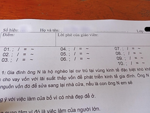 Cô giáo ra đề toàn ký hiệu lạ hoắc, học trò cười té ngửa khi nhận lại lời giải thích-1