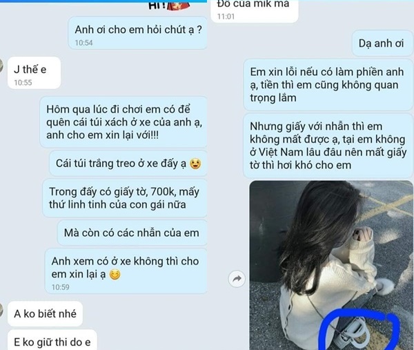 Vụ bóc phốt hot nhất ngày thứ Hai: Hẹn hò qua mạng rồi để quên túi xách ở xe bạn trai, cô gái nhắn tin xin lại thì bị chửi Anh đi SH mà phải lấy tiền của mày à?-2
