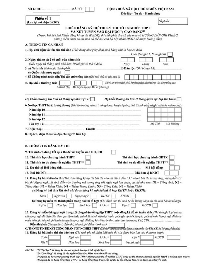 Cười méo mặt những lỗi hay gặp khi điền phiếu đăng ký dự thi: Thông tin thì thuộc làu làu nhưng lại viết sai ngớ ngẩn thế này-1