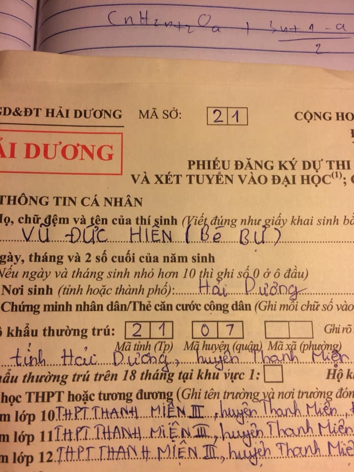 Cười méo mặt những lỗi hay gặp khi điền phiếu đăng ký dự thi: Thông tin thì thuộc làu làu nhưng lại viết sai ngớ ngẩn thế này-3