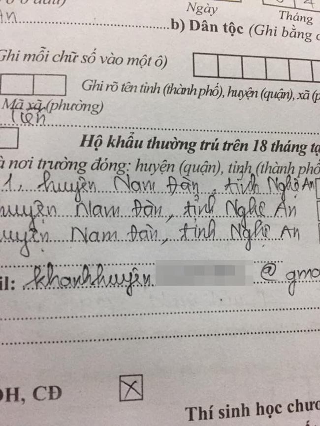 Cười méo mặt những lỗi hay gặp khi điền phiếu đăng ký dự thi: Thông tin thì thuộc làu làu nhưng lại viết sai ngớ ngẩn thế này-7