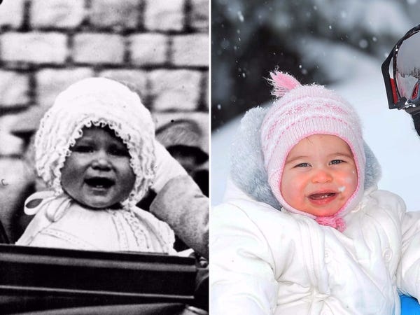 Finally found the answer to where Princess Charlotte's clever, clever appearance and outstanding charisma came from - 2