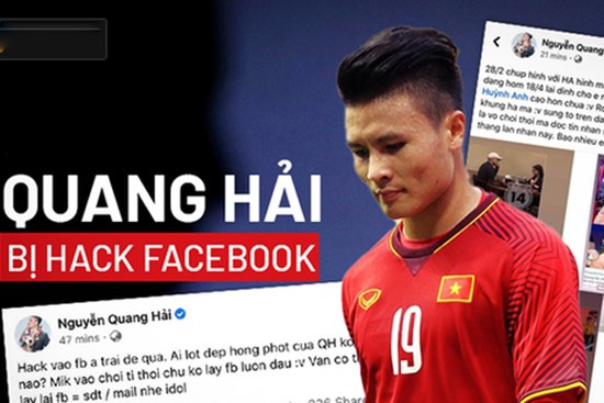 Quang Hải bị hack facebook, những cô gái liên quan trong tin nhắn riêng tư có được báo công an?