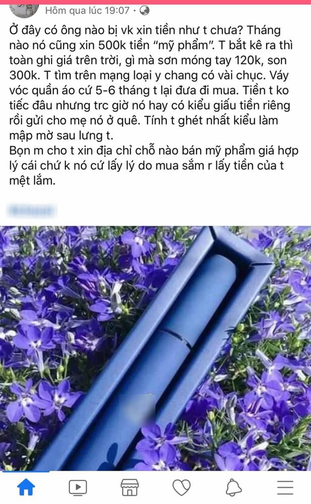 Chồng than vãn vợ tiêu xài hoang phí, mua son 300 nghìn, lời cuối về mẹ vợ khiến hội chị em nóng mắt-1