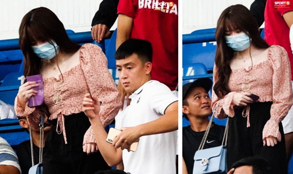 Huỳnh Anh tỏ ra mình ổn khi đến sân xem Quang Hải thi đấu, nét mặt mệt mỏi gây chú ý-2