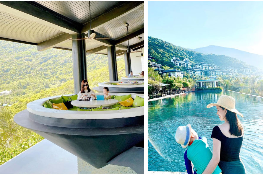 Đi nghỉ dưỡng ở resort sang chảnh tránh nóng, Ly Kute lại gây sốt vì chụp ảnh chung với mẹ ruột trẻ đẹp như 2 chị em-2