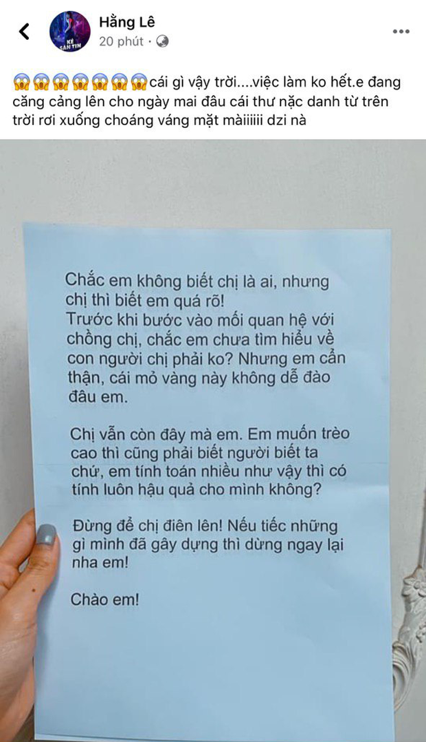 Đang yên đang lành, bỗng dưng Minh Hằng bị gửi thư tố giật chồng và đào mỏ, chuyện gì đây?-1