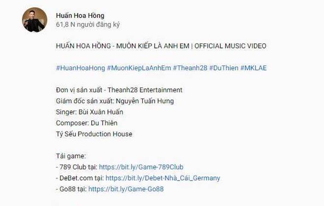 Giang hồ mạng Huấn Hoa Hồng ngang nhiên làm MV quảng cáo game đánh bạc: Có thể bị xử lý hình sự-4
