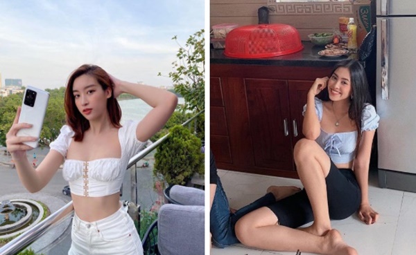 Đang chung nhịp phong cách, Tiểu Vy chợt đối đầu đàn chị Đỗ Mỹ Linh-1