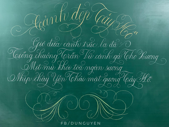 Thầy giáo 9X vẽ hoa phượng đỉnh cao giống y như thật, xem đến ảnh chữ viết càng phục hơn-8